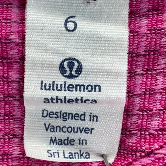 Lululemon Racerback Swiftly Tech Hot Pink Women Size 6 Seamless Lightweight Run - Picture 9 of 11